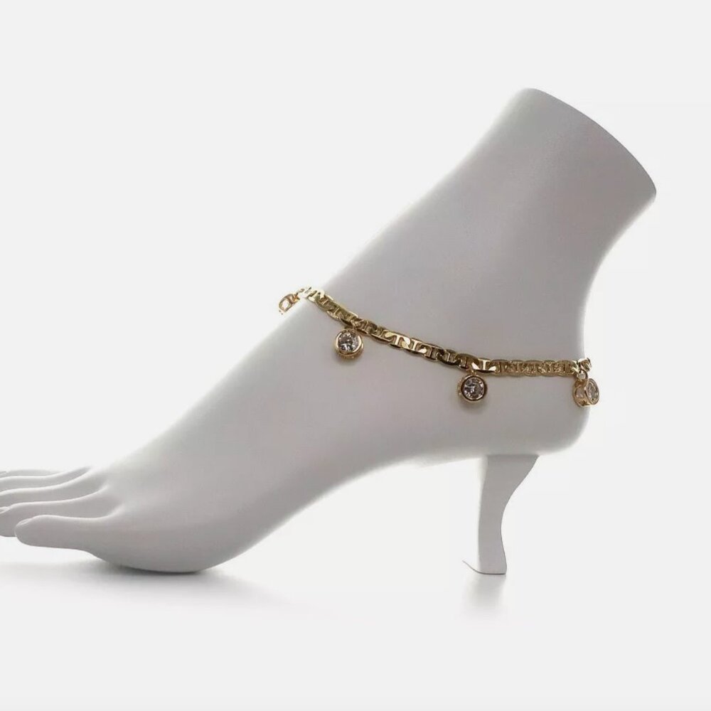 5mm Italian Ladies 14k Anklet Bracelet